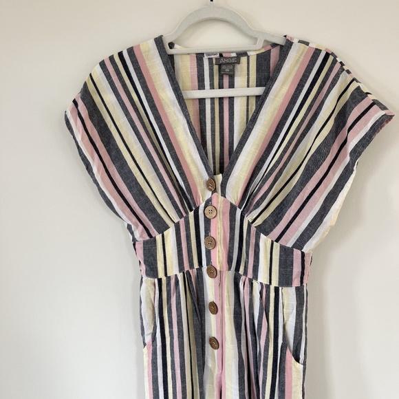 M Multi-coloured Stripe Romper - Picture 5 of 5